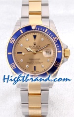 Rolex Submariner Two Tone Gold Face
