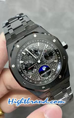 Audemars Piguet Perpetual Calendar Black PVD Casing Black Dial 41MM Swiss APS Replica Watch 04