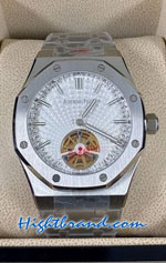 Audemars Piguet Tourbillon White Dial 42mm Replica Watch 02