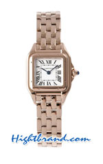 Cartier Panthere Rose Gold Casing Ladies 22MM Swiss BVF Replica Watch 01