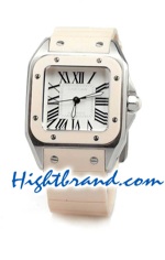Cartier Santos 100 - Ladies Swiss Replica Watch 01