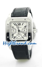 Cartier Santos 100 Chronograph Swiss Replica Watch 3