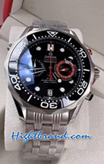 Omega Seamaster Chronograph Ceramic Black Dial 42mm Replica Watch 11