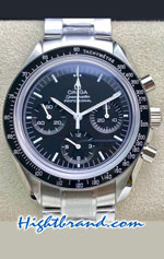 Omega Speedmaster Moonwatch Co-Axial Chronograph Black Dial Swiss Replica Watch 02