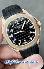 Patek Philippe Aquanaut Rose Gold 5167R-001 Black Dial Swiss 3KF Replica Watch 01