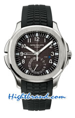 Patek Philippe Aquanaut Travel Time Black Dial Swiss Replica Watches 01