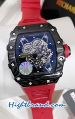 Richard Mille RM035-01 Rafael Red Rubber Replica Watch 04