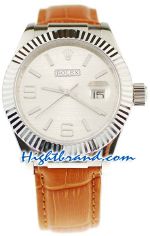 Rolex Datejust Leather Replica Watch 6