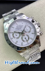 Rolex Daytona White Dial 4130 Swiss Clean Replica Watch 01