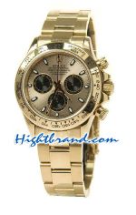 Rolex Replica Daytona Gold Swiss Watch 08