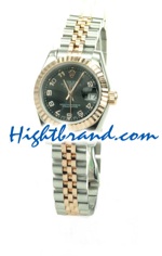 Rolex Replica Ladies Datejust Pink Gold Watch 02
