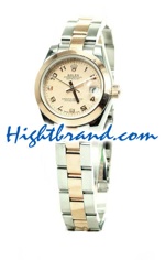 Rolex Replica Ladies Datejust Pink Gold Watch 03<font color=red>หมดชั่วคราว</font>