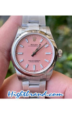 Rolex Oyster Perpetual 31MM Pink Dial Swiss Replica Watch 05