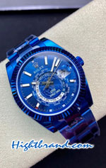 Rolex Sky Dweller DIW PVD Blue Coated Case 40mm Swiss Replica Watch 03