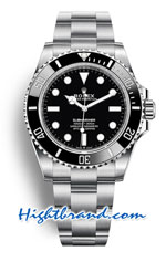 Rolex Submariner NoDate Black Dial 41mm Swiss Replica Watch 01