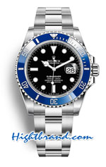 Rolex Submariner Black Dial LB Blue Ceramic 41mm Swiss 3235 Replica Watch 04