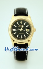 Rolex Datejust Leather Replica Watch 14