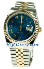 Rolex Replica Datejust Two Tone Swiss Watch 34