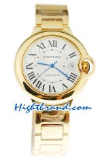Ballon Blue De Cartier Yellow Gold Replica Watch 4
