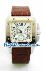Cartier Santos 100 Swiss Replica Watch 2