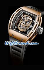Richard Mille RM052 Tourbillon Skull Gold Watchs 4