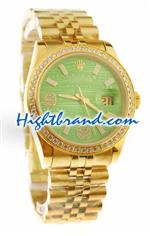 Rolex Datejust Gold Diamond Swiss Replica Watch 05