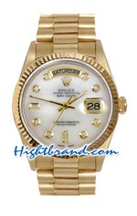 Rolex Day Date Gold Swiss Watch 6