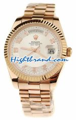 Rolex Replica Day Date Pink Gold Swiss Watch 6