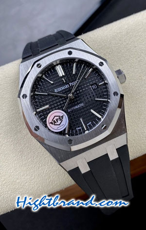 Audemars Piguet Royal Oak Black Dial 41MM Rubble Swiss APS Replica Watch 03