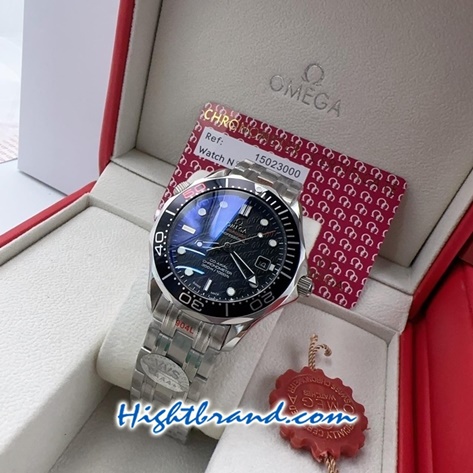 Omega 007 Seamaster Black Dial 42mm Replica Watch 02