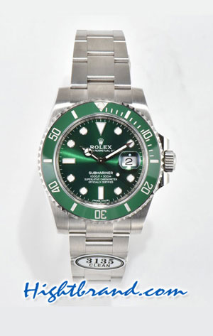 Rolex Submariner Green Dial Hulk Ceramic 41mm Swiss 3235 Clean Replica Watch 02