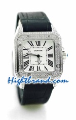 Cartier Santos 100 Swiss Replica Watch 4