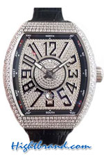 Franck Muller Vanguard Diamonds Swiss Replica Watch 04
