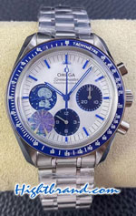 Omega Speedmaster Snoopy Anniversary Blue Dial 42mm Swiss OS Replica Watch 02