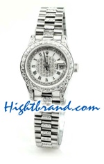 Rolex Replica Datejust Silver Ladies Watch 02