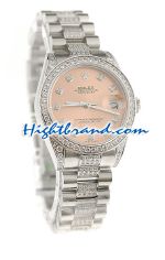 Rolex Replica Datejust Swiss Watch - Boy Size 38<font color=red>หมดชั่วคราว</font>
