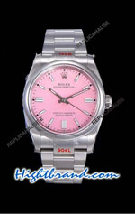 Rolex Oyster Perpetual 41MM Cal.3230 Pink Dial Swiss Replica Watch 07