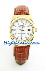 Rolex Datejust Leather Replica Watch 15