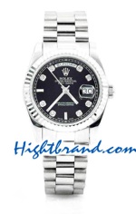 Rolex Day Date Silver Swiss Watch 13