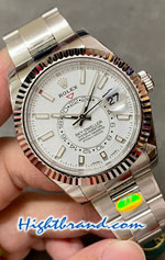 Rolex Sky Dweller White Dial 42mm Swiss ZF Replica Watch 02