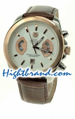 Tag Heuer Grand Carrera Leather Replica Watch 01