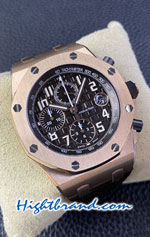 Audemars Piguet Royal Oak Offshore Black Dial Rose Gold 42MM Swiss APF Replica Watch 04