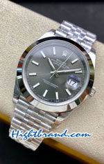 Rolex Datejust 41mm Grey Dial Jubilee Smooth-Edges VSF Swiss AAA Watch 05