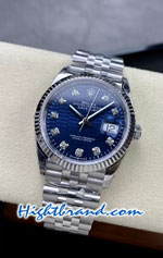 Rolex Datejust 36mm Blue Fluted Motif Dial 3235 VSF Swiss Replica Watch 01