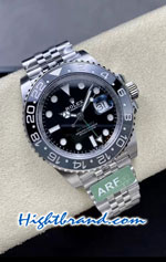 Rolex GMT Masters II Black Grey Ceramic Green Hand Jubilee Swiss AR Replica Watch 02