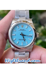 Rolex Oyster Perpetual 31MM Blue Dial Swiss Replica Watch 04