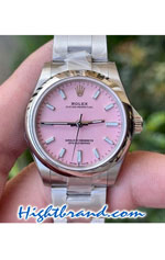 Rolex Oyster Perpetual 31MM Pink Dial Swiss Replica Watch 02
