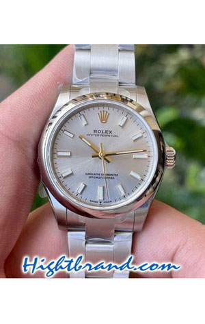 Rolex Oyster Perpetual 31MM White Dial Swiss Replica Watch 01