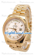 Rolex Replica Day Date II Gold Swiss Replica Watch 20