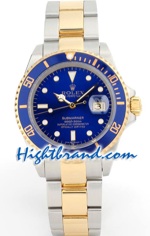 Rolex Submariner Two Tone Blue Face